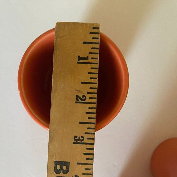 Fiestaware Retired Discontinued Persimmon 6.5 oz Tumblers Lot of 4 - Picture 6 of 6